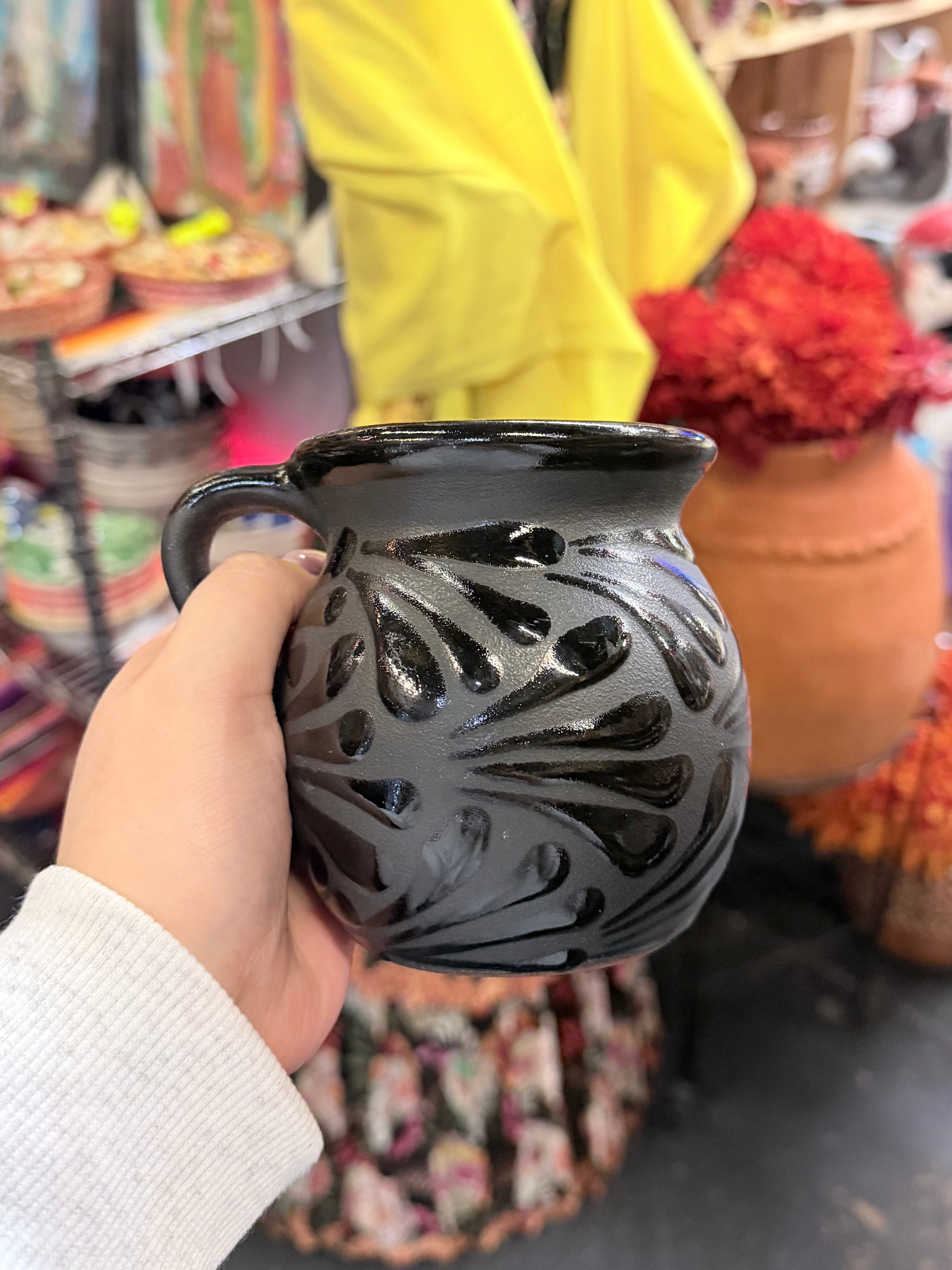 Taza Artesanal Negro Tradicional