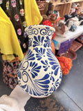 Jarra Azul Floral
