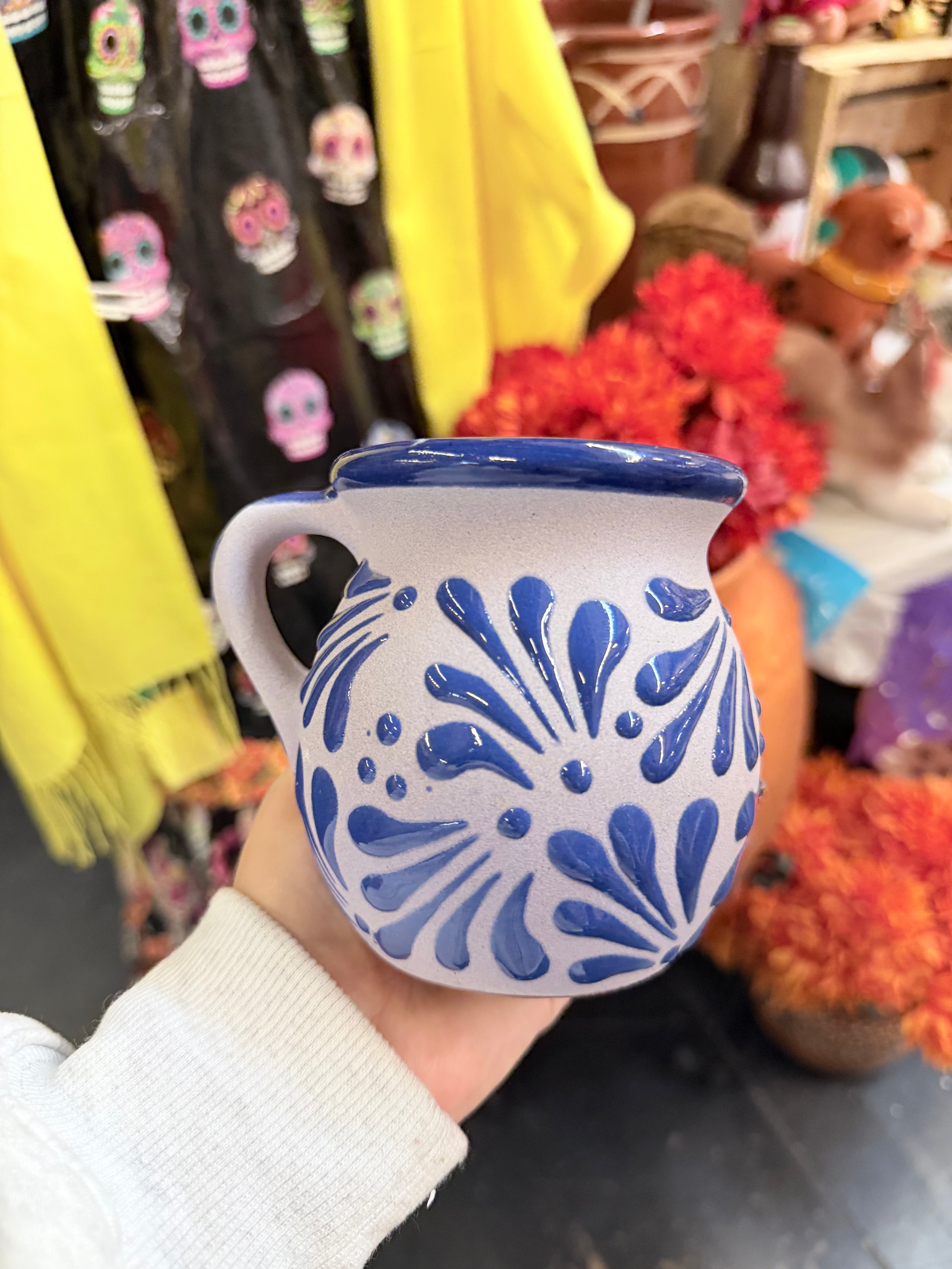 Taza Artesanal Azul Tradicional